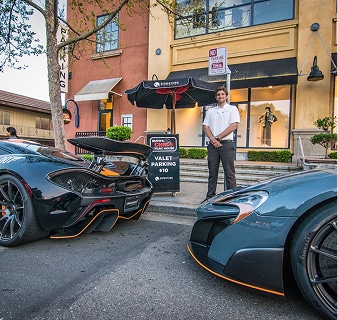 Valet arrival lane at a Forbes-rated luxury resort